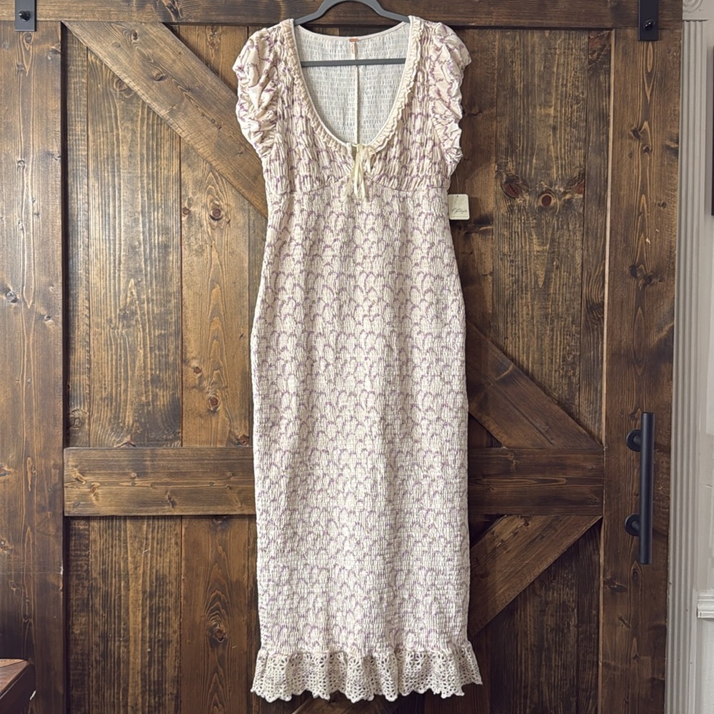 FREE PEOPLE McKenna Velvet Midi Dress - Picture 5 of 12